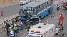 Triple choque en Vía Evitamiento: accidente con bus dejó un fallecido y 28 heridos cerca de Puente Nuevo