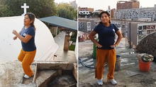 Peruana celebra la construcción de su casa cerca a cementerio y comentan: “Con vista al más allá”