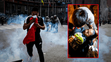 Centro de Lima: reprimen con gas pimienta a familiares de asesinados en protestas