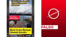 Video no expone marcha a favor de María Corina Machado y Edmundo González en Venezuela