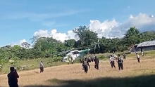 Loreto: helicóptero con más de 20 policías aterriza de emergencia