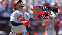 Venezolano Willson Contreras sufre doloroso golpe de bate y queda lesionado en juego de MLB 2024