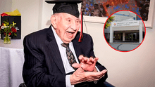 Hombre de 100 años recibe diploma universitario después de 50 años: piloteó avión en Segunda Guerra Mundial