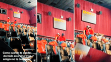 Peruano se queda solo en cine tras quedarse dormido en plena película y trabajadores van a despertarlo