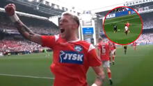 ¡Campeón! Oliver Sonne le dio el título de la Copa Dinamarca a Silkeborg IF tras anotar un golazo