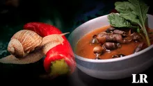 El caldo a base de caracoles que te sirve en un dieta baja en calorías: es un plato típico en país de Latinoamérica