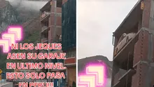 Auto estacionado en SEXTO PISO de edificio en construcción deja atónitos a miles en PERÚ: “¿Cómo llegó ahí?”