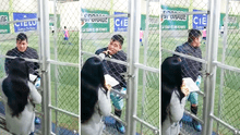 Peruana da de comer a su pareja mientras él jugaba fútbol con sus amigos