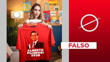 Juliana Oxenford no mostró polo con mensaje "Alberto Fujimori 2026": es un montaje