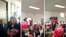 Con globos y pétalos de rosas: así fue la bienvenida a Zoraida Ávalos en el Ministerio Público