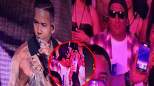 Romeo Santos sorprende a Jorge Luna en concierto EN VIVO en EE. UU. y deja en shock a internautas