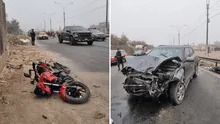 Huachipa: muere motociclista y su acompañante queda grave tras fuerte choque con camioneta