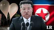 El líder de Corea del Norte, Kim Jong-un, lanza cientos de globos llenos de "basura y mugre" a Corea del Sur