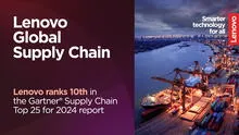 Lenovo ocupa el décimo puesto en la lista Gartner® Supply Chain Top 25 para 2024