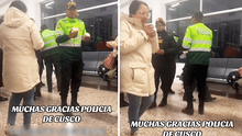 Policías se solidarizan y reparten café a pasajeros varados en aeropuerto del Cusco