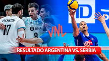 RESULTADO Argentina vs. Serbia vóley, VNL 2024: ¿cómo quedó el partido por la Nations League?
