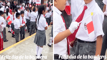 Escolar en Perú sorprende con insólita bandera y le dicen: “El orden de los factores no altera el producto”