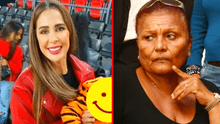 Ana Paula Consorte y sus hijos presentes en partido Perú vs Paraguay, pero distanciados de 'Doña Peta'