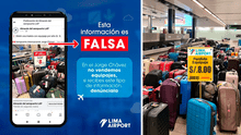¿El aeropuerto Jorge Chávez está vendiendo equipajes olvidados a S/8? Entidad lanza advertencia a sus pasajeros