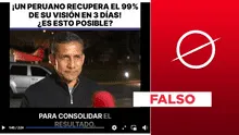 Ollanta Humala no promueve “remedio natural” contra enfermedades de los ojos: es un montaje