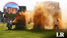 Dos activistas tiraron pintura al monumento Stonehenge: autoridades lo llamaron un "acto de vandalismo"