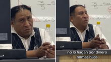 Profesor peruano dio inspirador consejo a postulantes de Medicina: "No lo hagan por dinero"