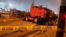 Callao: camión se despista e impacta postes de alta tensión en la avenida Néstor Gambetta