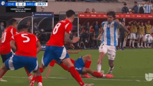 Esposa de jugador chileno arremete fuerte contra De Paul por pisotón: "Eres realmente un sucio"