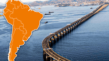 El país de Sudamérica con el puente más largo del continente sorprende por su magnitud