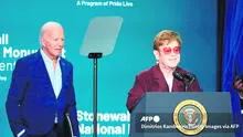 Elton John en evento organizado por el presidente Joe Biden:  "La lucha por la libertad y la igualdad es continua”