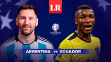 Argentina vs. Ecuador EN VIVO HOY: ¿a qué hora y en qué canales ver los cuartos de final de la Copa América 2024?