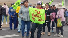 Rechazan proyecto minero Tía María: bloquean carreteras y protestan por obras de Southern Corporation