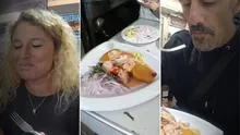 Española y uruguayo prueban ceviche en mercado de Surquillo y afirman: "Un bocado de exquisitez"