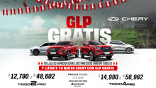 Chery anuncia GLP gratis en sus SUVs Tiggo 2 Pro y Tiggo 4 Pro