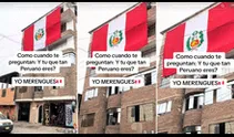 Hombre sorprende a vecinos al poner enorme bandera de Perú y le dicen: “Puso la rojiblanca por todo el barrio”