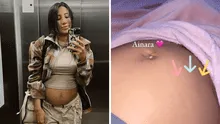 Samahara Lobatón comparte en redes sociales una tierna foto de las ‘pataditas’ de su hija con Bryan Torres