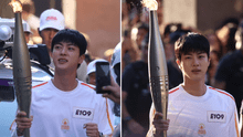 Jin, de BTS, en los Juegos Olímpicos de París 2024: así fue la participación del idol llevando la antorcha