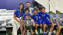 Así celebró Antonela Roccuzzo con Lionel Messi y sus hijos el triunfo de Argentina en la Copa América