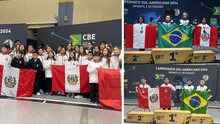 Brasil: niños peruanos, de categoría sub-9 y sub-11, ganan oro y plata en Sudamericano de Esgrima 2024