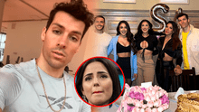 Patricio Parodi sigue disfrutando su soltería y aparece en el cumpleaños de Onelia Molina, novia de Mario Irivarren