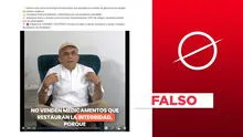 Doctor Pérez-Albela no impulsa remedio para normalizar los niveles de glucosa: es un video falso