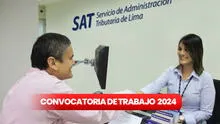 ¿Eres bachiller o titulado? SAT abre convocatoria de trabajo en Lima con sueldos de hasta S/4.500