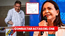 ¿Cómo consultar las actas del CNE? LINK para verificar los votos con número de cédula, según María Corina Machado