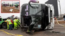 Panamericana Sur: accidente en Lurín deja 4 muertos y 22 heridos tras volcadura de bus
