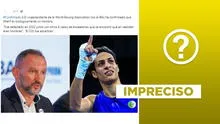 El “vicepresidente de la World Boxing Association” no confirmó que Imane Khelif “es biológicamente un hombre”