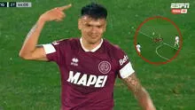 Walter Bou marcó descomunal golazo de chalaca en el triunfo de Lanús ante Tigre por la liga de Argentina 2024