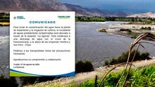 Chavimochic suspende captación de agua por contaminación de afluente del río Santa por relave minero