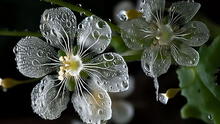 La ‘flor de cristal’ se vuelve transparente con la lluvia: crece solo en 3 países y uno está en América