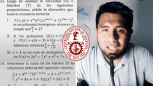 Profesor resuelve los 2 problemas más difíciles del examen de admisión UNI: "Muchas academias se equivocaron"