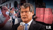 "El pueblo te repudia", ciudadanos de Ayacucho protestan contra Wilfredo Oscorima por reinicio de obras